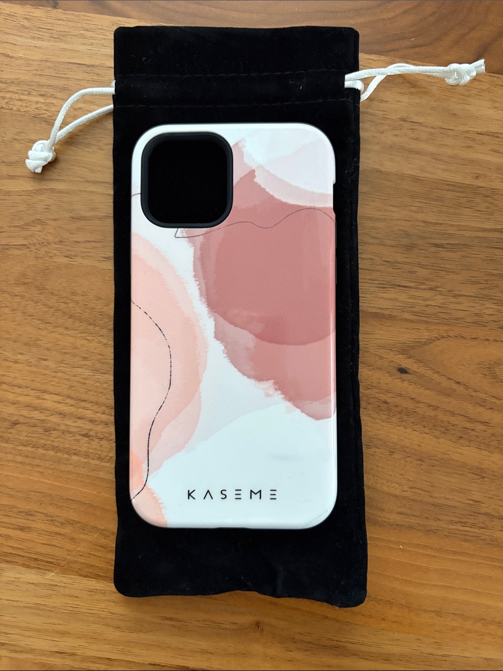 KaseMe Pink Watercolor Protective Phone Case